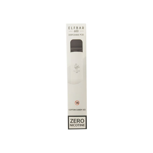 0mg ELF Bar 600 Disposable Vape Pod 600 Puffs - ZERO VAPE STORE