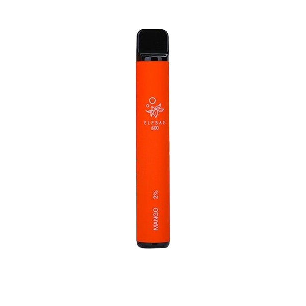 20mg ELF Bar Disposable Vape Pod 600 Puffs - ZERO VAPE STORE