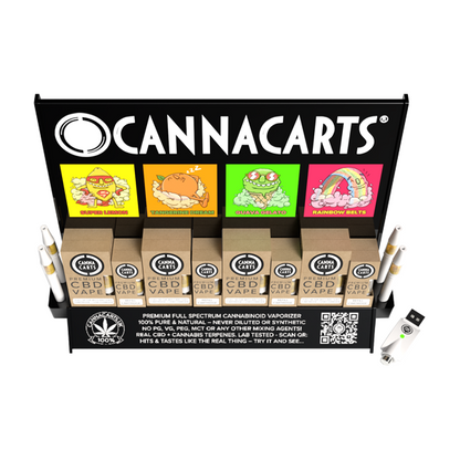 Cannacarts 420 POS Display Unit Set - 25 CBD Vapes