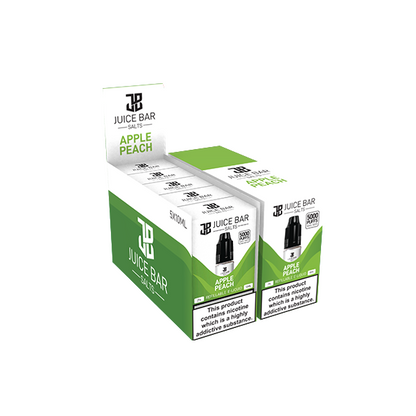10mg Juice Bar Salts 10ml Nic Salts - Pack Of Five (50VG/50PG)