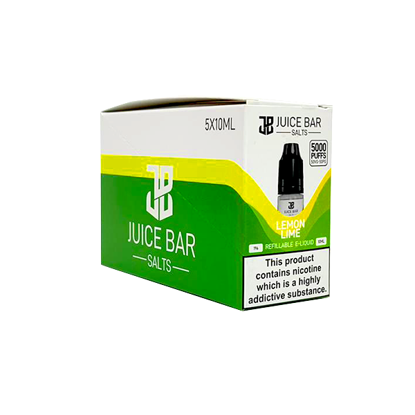 10mg Juice Bar Salts 10ml Nic Salts - Pack Of Five (50VG/50PG)