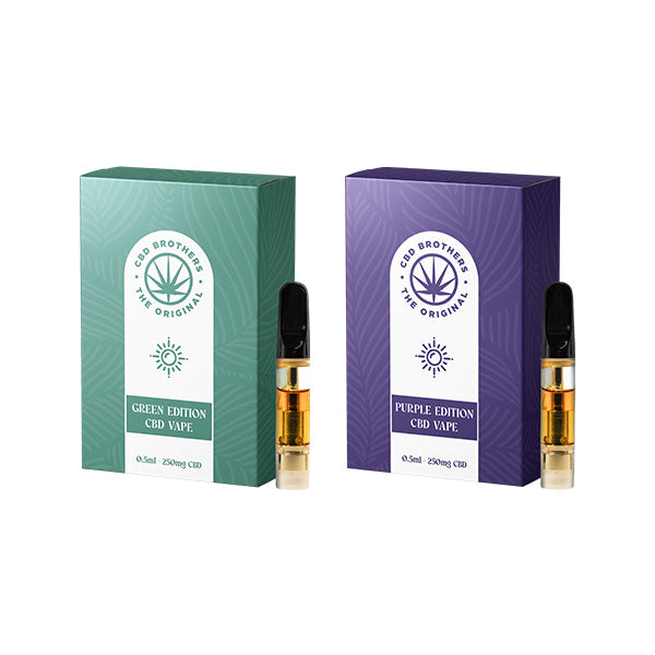 CBD Brothers 250mg Vape Cartridges - 0.5ml