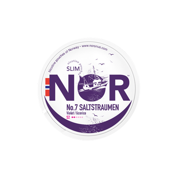 NOR Slim Saltstraumen Violet Licorice - 8mg