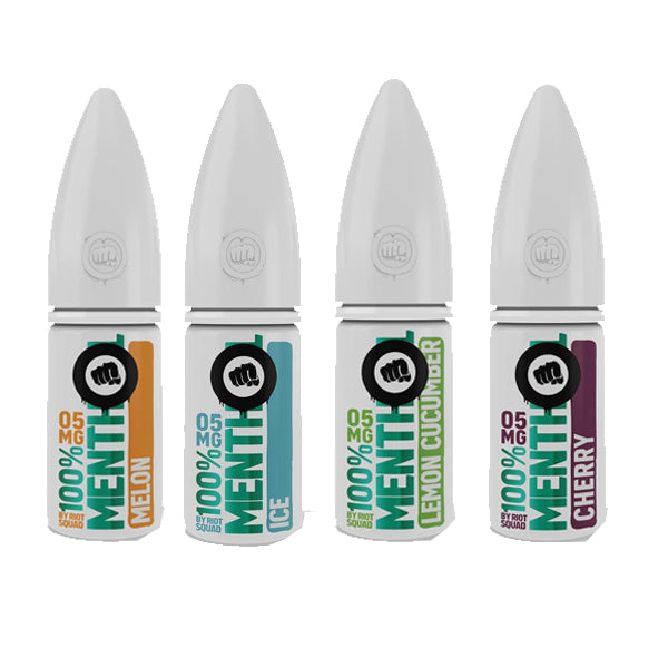 10mg Riot Squad 100% Menthol Range Nic Salts 10ml (50VG/50PG) - ZERO VAPE STORE