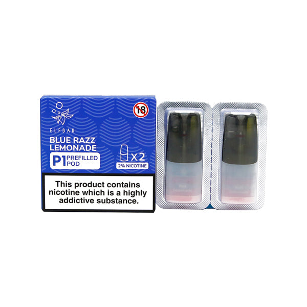 Elf Bar P1 Replacement 2ml Pods for ELF Mate 500 - ZEROVAPES STORE