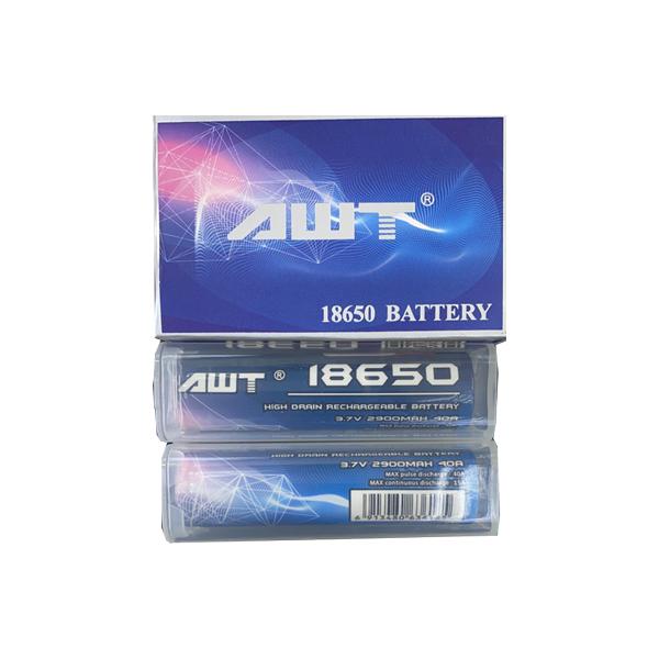 AWT 18650 3.7V 2900mAh 40A Battery - ZEROVAPES STORE