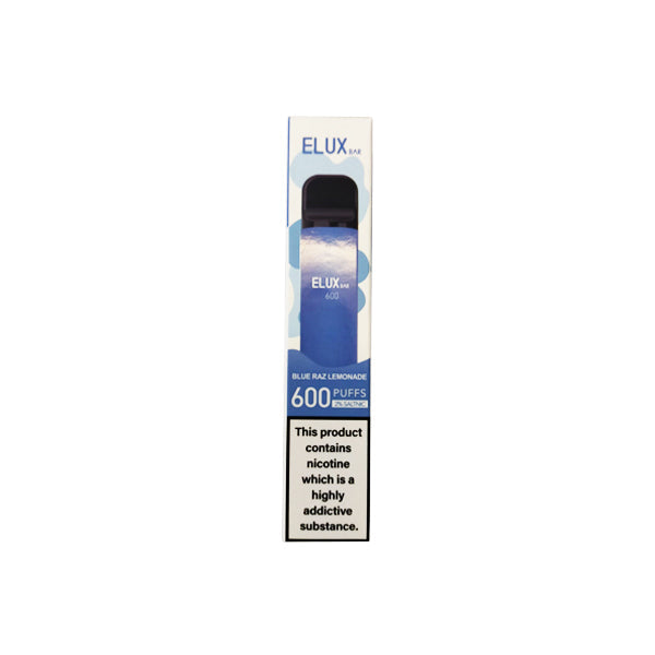 20mg Elux Bar Disposable Vape 600 Puffs - ZERO VAPE STORE
