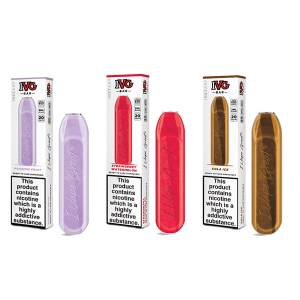 20mg I VG Bar 600 Puffs Disposable Vape - ZERO VAPE STORE