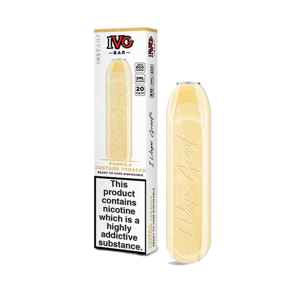 20mg I VG Bar 600 Puffs Disposable Vape - ZERO VAPE STORE