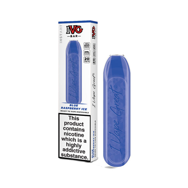 20mg I VG Bar 600 Puffs Disposable Vape - ZERO VAPE STORE