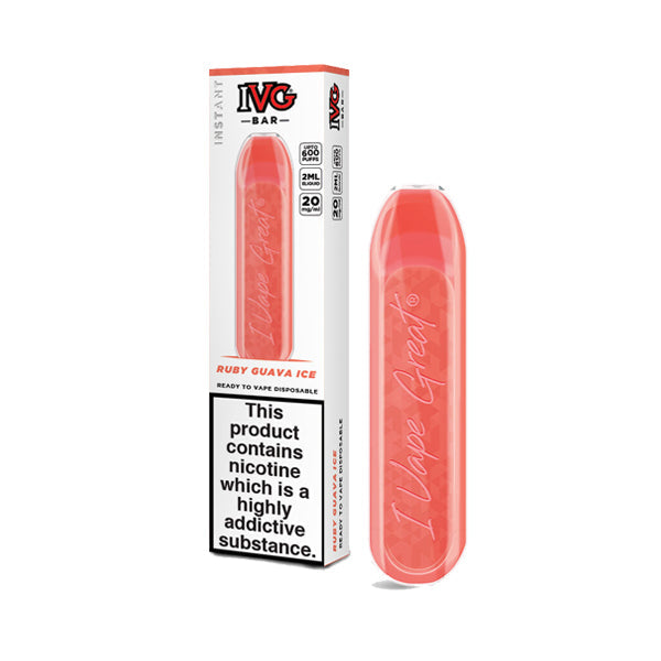 20mg I VG Bar 600 Puffs Disposable Vape - ZERO VAPE STORE