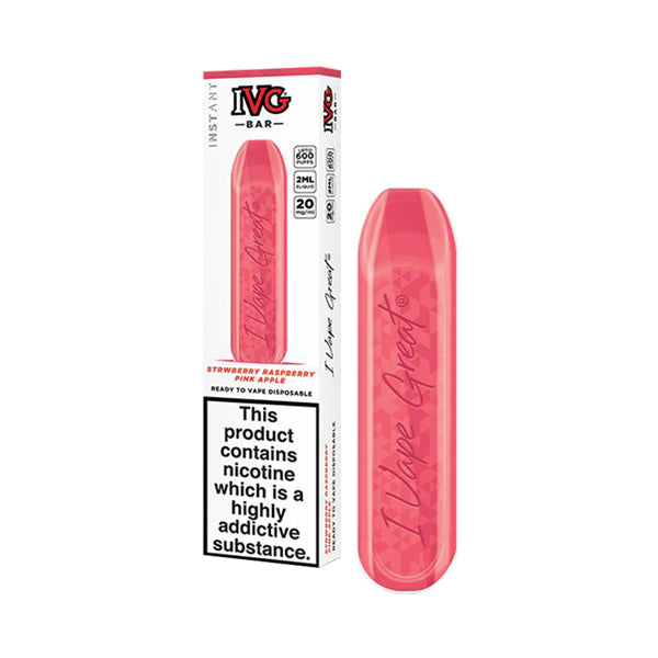 20mg I VG Bar 600 Puffs Disposable Vape - ZERO VAPE STORE