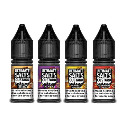 10MG Ultimate Puff Salts Custard 10ML Flavoured Nic Salts - ZERO VAPE STORE