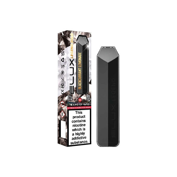 20mg Elux Legend Solo Disposable Vape Device 600 Puffs - ZERO VAPE STORE