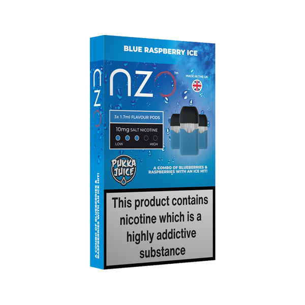 NZO 20mg Pukka Juice Salt Cartridges with Red Liquids Nic Salt (50VG/50PG) - ZERO VAPE STORE