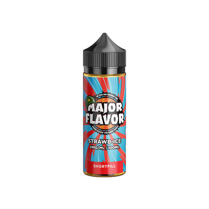 Major Flavor 100ml Shortfill 0mg (70VG/30PG) - ZERO VAPE STORE