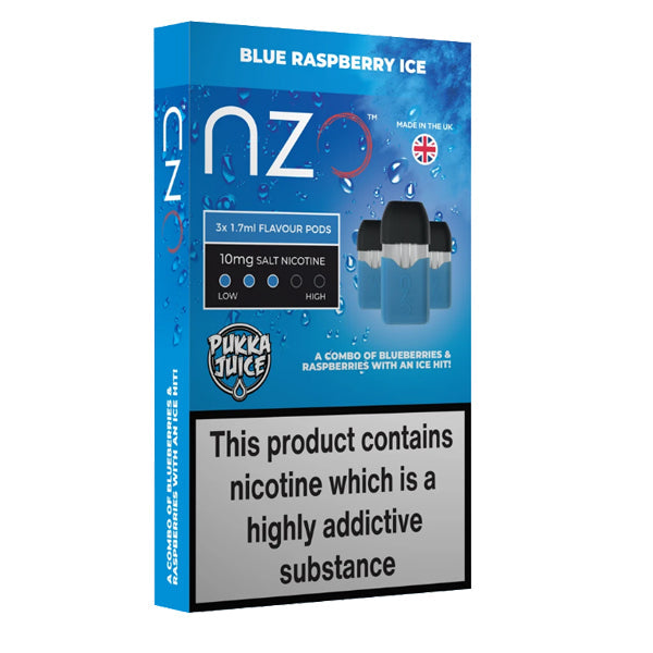 NZO 10mg Pukka Juice Salt Cartridges with Red Liquids Nic Salt (50VG/50PG) - ZERO VAPE STORE