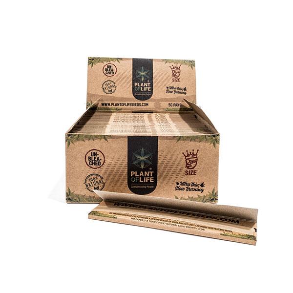 Plant of Life King Size Papers Organic Hemp Unbleached - ZEROVAPES STORE