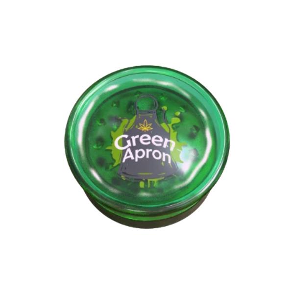 Green Apron Plastic 3 Part Grinder 60mm - ZEROVAPES STORE