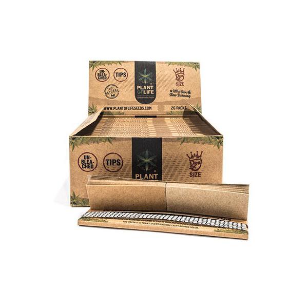 Plant of Life King Size Papers Unbleached With Tips - ZEROVAPES STORE