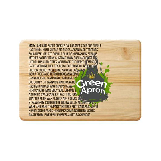 Green Apron Large Wooden Rolling Box - ZEROVAPES STORE