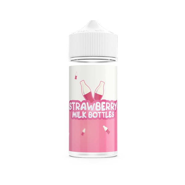 Strawberry Milk Bottles 100ml Shortfill 0mg (70VG-30PG) - ZERO VAPE STORE