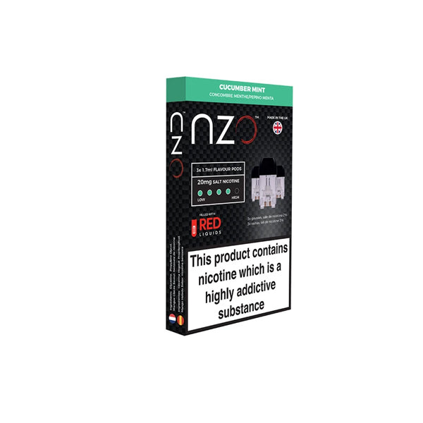 NZO 20mg Salt Cartridges with Red Liquids Nic Salt (50VG/50PG) - ZERO VAPE STORE