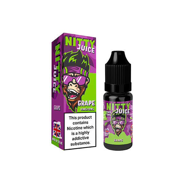 20mg Vapes Bars Nitty Juice Salts 10ml Nic Salt (50VG/50PG) - ZERO VAPE STORE