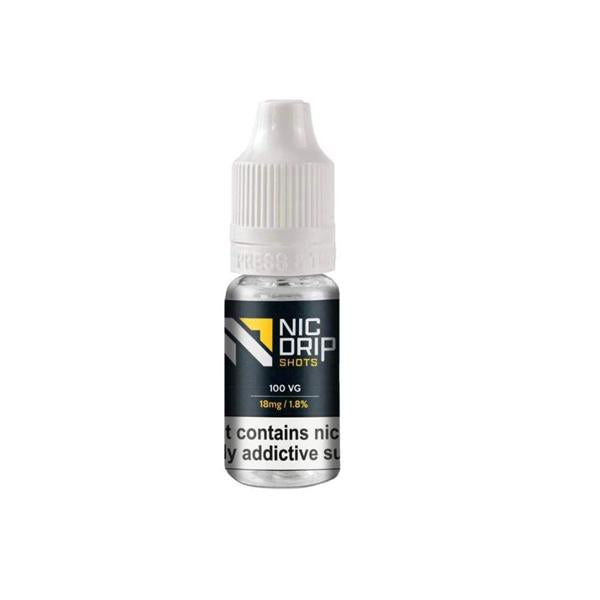 18mg Nic Drip Flavourless Nicotine Shot 10ml (100VG) - ZEROVAPES STORE