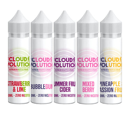 Cloud Evolution Premium Quality E-liquid 50ml Shortfill 0mg (70VG/30PG) - ZERO VAPE STORE