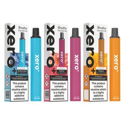 20mg iBreathe Xero+ Disposable Vape Pod 600 Puffs - ZERO VAPE STORE