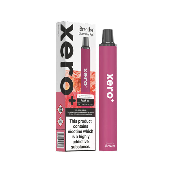 20mg iBreathe Xero+ Disposable Vape Pod 600 Puffs - ZERO VAPE STORE