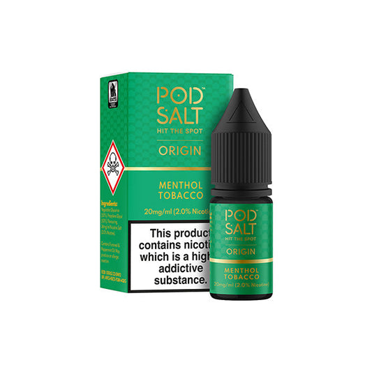 20mg Pod Salt Origins 10ml Nic Salt (50VG/50PG) - ZERO VAPE STORE