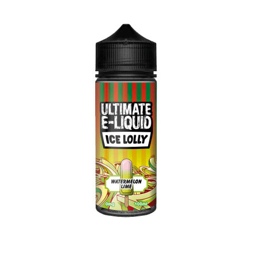 Ultimate E-liquid Ice Lolly by Ultimate Puff 100ml Shortfill 0mg (70VG/30PG) - ZERO VAPE STORE