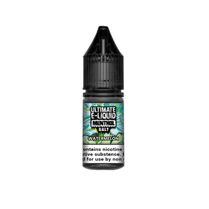 20mg Ultimate E-liquid Menthol Nic Salts 10ml (50VG/50PG) - ZERO VAPE STORE