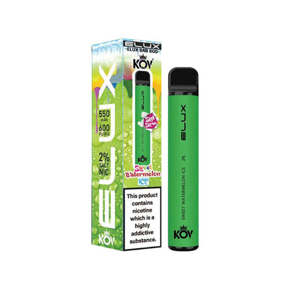 20mg Elux KOV Sweets Bar Disposable Vape Device 600 Puffs - ZERO VAPE STORE