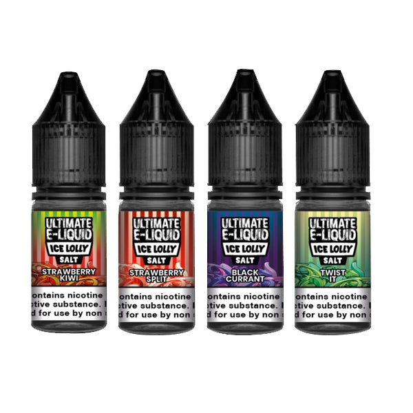 20mg Ultimate E-liquid Ice Lolly Nic Salts 10ml (50VG/50PG) - ZERO VAPE STORE