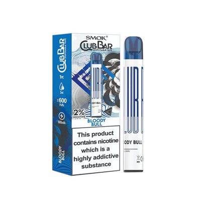 20mg Smok Club Bar Disposable Vape Pen 600 Puffs - ZERO VAPE STORE