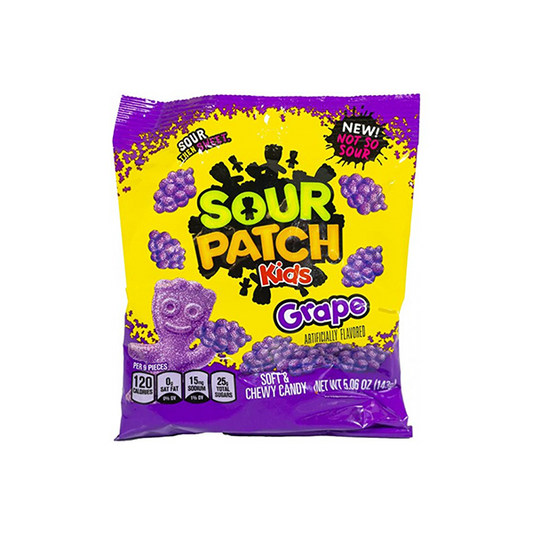 USA Sour Patch Kids Grape Share Bag - 141g