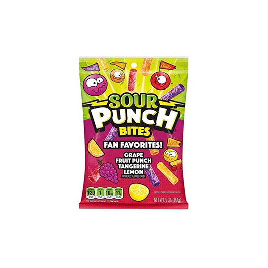 USA Sour Punch Bites Share Bags - 142g